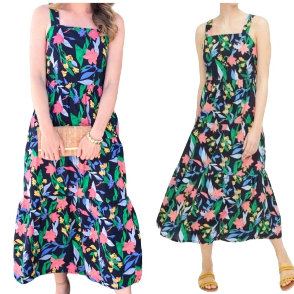 J.Crew Factory Tiered Maxi Dress